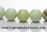 CLE20 16 inches 10mm round lemon turquoise stone beads Wholesale