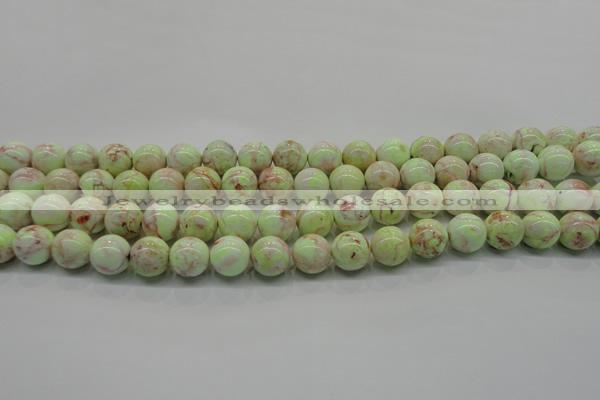 CLE201 15.5 inches 6mm round lemon turquoise beads wholesale