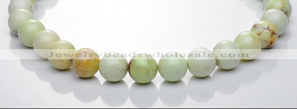 CLE21 16 inch round lemon turquoise 14mm gemstone bead Wholesale