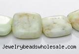 CLE25 square lemon turquoise 15*15mm gemstone beads Wholesale