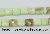 CLE38 15.5 inches 8*8mm square lemon turquoise beads wholesale