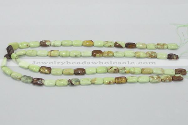 CLE40 15.5 inches 8*12mm rectangle lemon turquoise beads wholesale