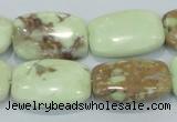 CLE42 15.5 inches 18*25mm rectangle lemon turquoise beads wholesale