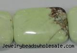 CLE44 15.5 inches 30*40mm rectangle lemon turquoise beads wholesale