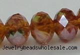 CLG21 13.5 inches 9*12mm faceted rondelle handmade lampwork beads