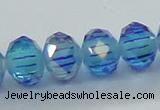 CLG41 14 inches 8*10mm faceted rondelle handmade lampwork beads