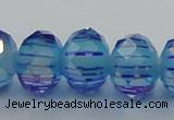 CLG46 13 inches 9*12mm faceted rondelle handmade lampwork beads