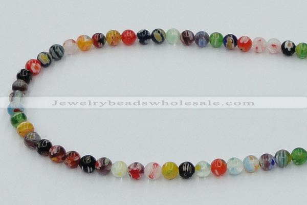 CLG500 16 inches 6mm round lampwork glass beads wholesale