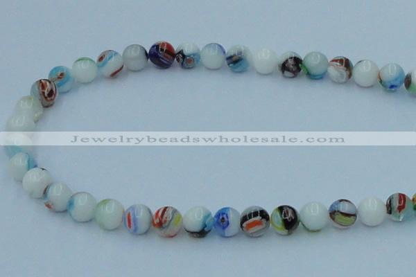 CLG509 16 inches 8mm round lampwork glass beads wholesale