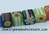 CLG511 16 inches 8*8mm cube lampwork glass beads wholesale