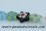 CLG513 16 inches 10*10mm star lampwork glass beads wholesale