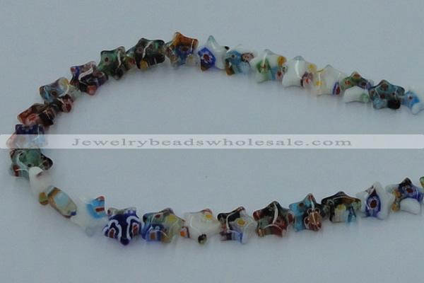 CLG528 16 inches 10*10mm star lampwork glass beads wholesale