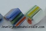 CLG530 16 inches 10*10mm cube lampwork glass beads wholesale