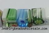 CLG532 16 inches 8*8mm cube lampwork glass beads wholesale