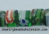 CLG563 16 inches 8*8mm cube lampwork glass beads wholesale