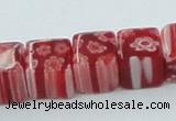 CLG564 16 inches 8*8mm cube lampwork glass beads wholesale