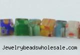 CLG566 16 inches 6*6mm cube lampwork glass beads wholesale