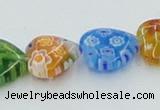 CLG580 16 inches 12*12mm heart lampwork glass beads wholesale