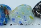 CLG583 16 inches 20*20mm heart lampwork glass beads wholesale