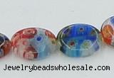 CLG589 16 inches 10*12mm oval lampwork glass beads wholesale