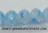 CLG59 15 inches 8*10mm faceted rondelle handmade lampwork beads