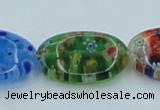 CLG590 16 inches 13*18mm oval lampwork glass beads wholesale