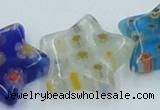 CLG593 16 inches 18*18mm star lampwork glass beads wholesale