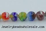 CLG600 16 inches 6mm round lampwork glass beads wholesale