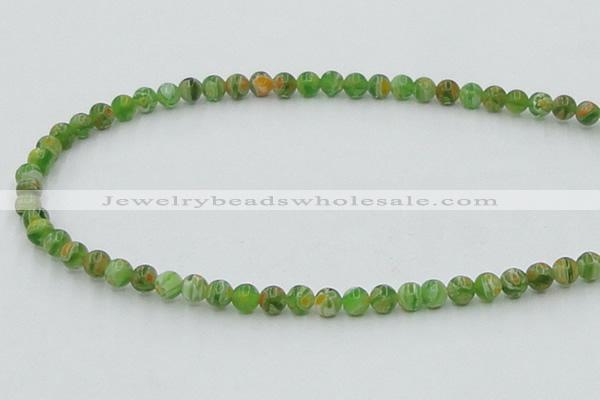 CLG602 16 inches 6mm round lampwork glass beads wholesale