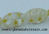 CLG614 3PCS 16 inches 10*16mm rice lampwork glass beads wholesale