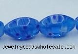 CLG616 3PCS 16 inches 10*16mm rice lampwork glass beads wholesale