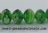 CLG62 15 inches 8*10mm faceted rondelle handmade lampwork beads