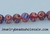 CLG628 10PCS 16 inches 6mm round lampwork glass beads wholesale