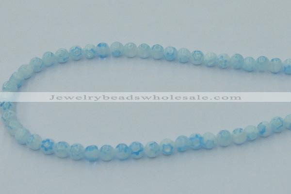 CLG629 10PCS 16 inches 6mm round lampwork glass beads wholesale