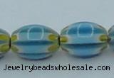 CLG635 5PCS 16 inches 10*14mm oval lampwork glass beads wholesale