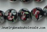 CLG754 15.5 inches 10mm round lampwork glass beads wholesale