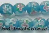 CLG755 15.5 inches 10mm round lampwork glass beads wholesale