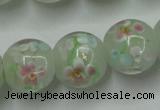 CLG764 15 inches 12mm round lampwork glass beads wholesale