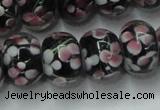 CLG766 14.5 inches 8*12mm rondelle lampwork glass beads wholesale