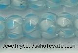 CLG780 14 inches 8*12mm rondelle lampwork glass beads wholesale