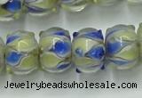 CLG782 14 inches 8*12mm rondelle lampwork glass beads wholesale