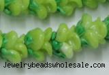 CLG789 15.5 inches 11*13mm rose lampwork glass beads wholesale