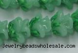 CLG791 15.5 inches 11*13mm rose lampwork glass beads wholesale