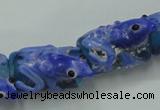 CLG797 15.5 inches 12*18mm cylinder lampwork glass beads wholesale