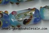 CLG805 15 inches 14*24mm rectangle lampwork glass beads wholesale