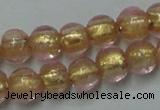 CLG830 12 inches 6mm round lampwork glass beads wholesale