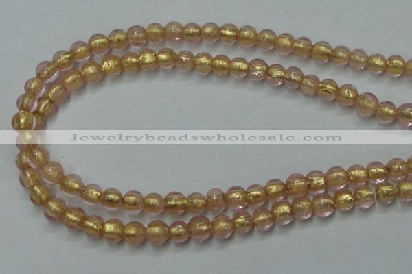 CLG830 12 inches 6mm round lampwork glass beads wholesale