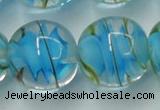 CLG854 15.5 inches 18mm round lampwork glass beads wholesale