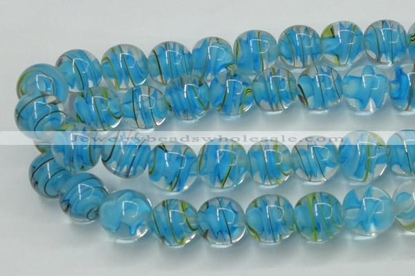 CLG854 15.5 inches 18mm round lampwork glass beads wholesale