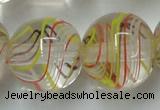 CLG856 15.5 inches 18mm round lampwork glass beads wholesale